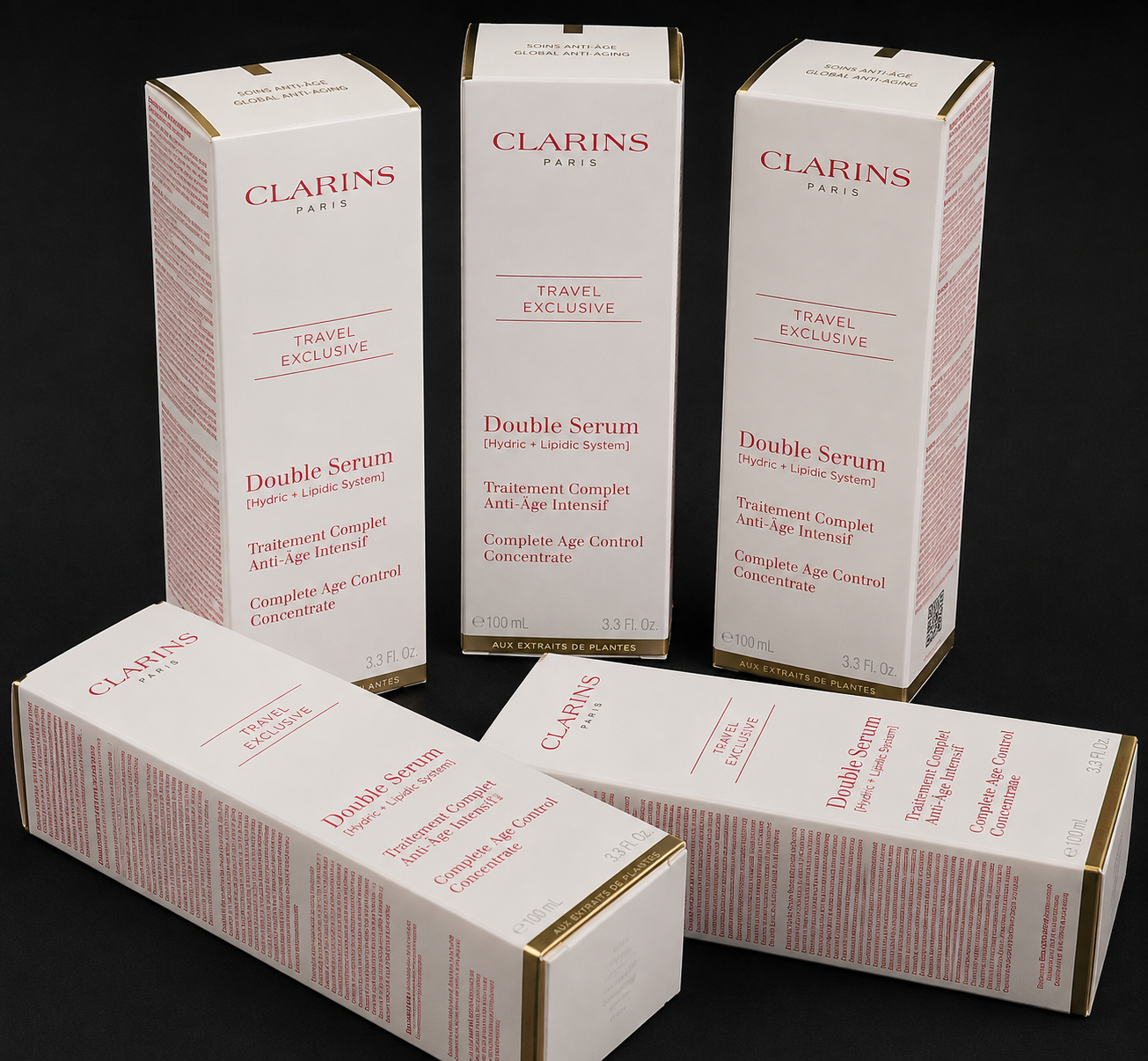 Clarins Double Serum Deluxe Edition 3.3 fl oz / 100 ml – Complete Age Control Concentrate