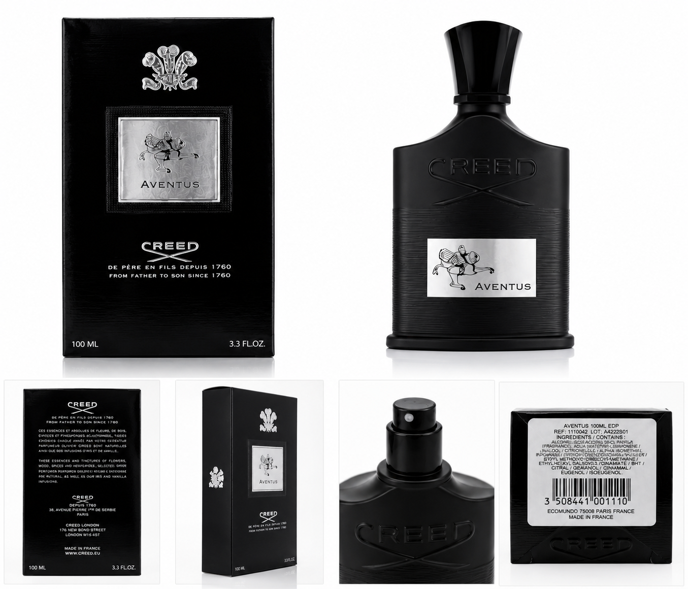 Creed Aventus Eau de Parfum 3.3 oz / 100 mL for Men – New Sealed in Box