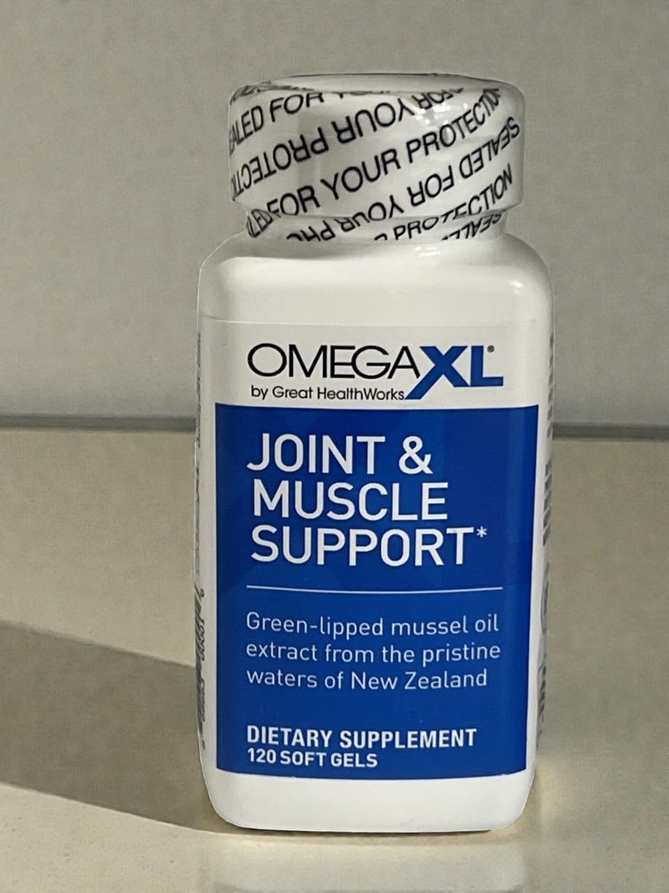 OmegaXL Joint Support Supplement Natural Muscle & Joint Support 120 Softgels Exp