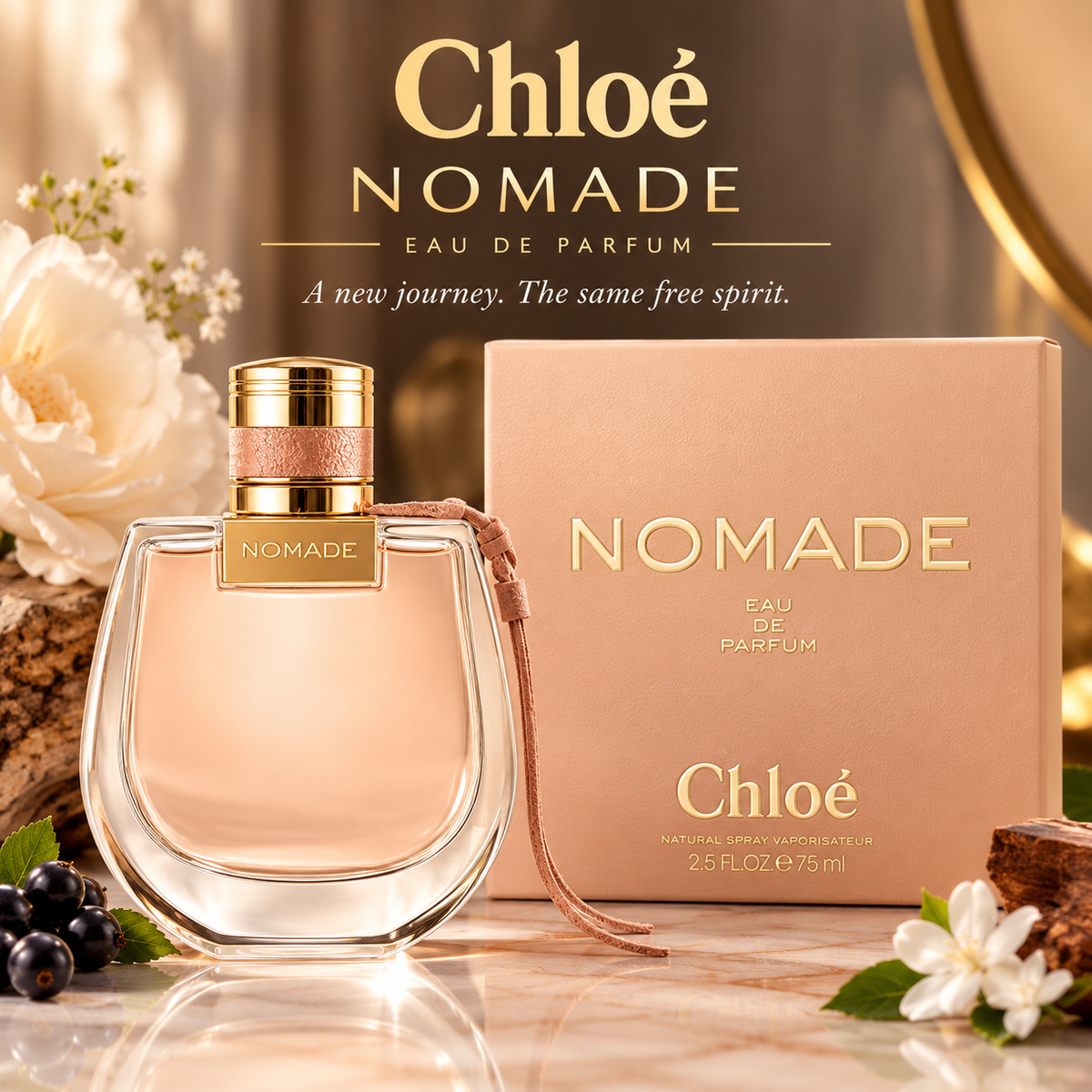 Chloé Nomade Eau de Parfum for Women, 75ml (2.5 fl oz)