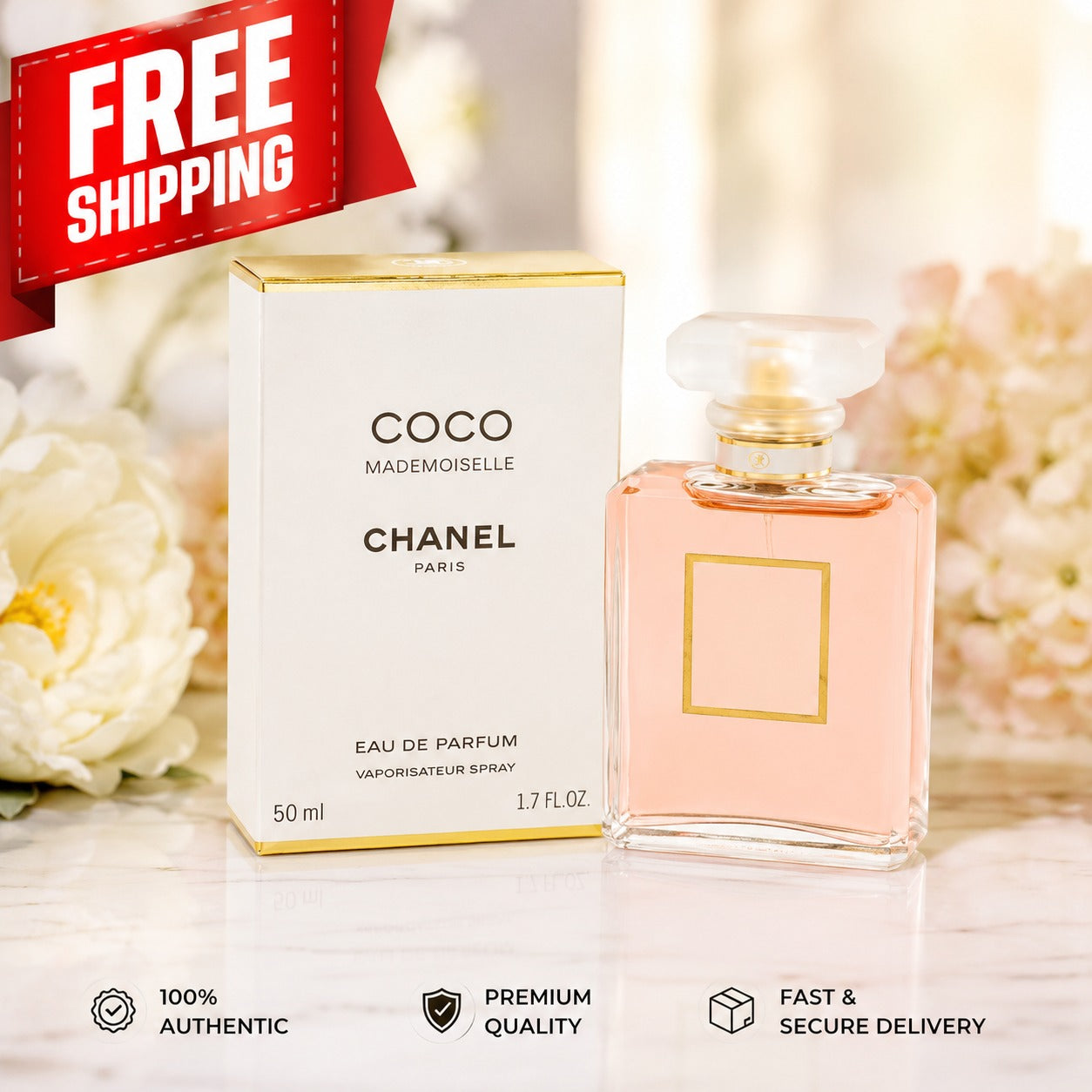 CHANEL COCO MADEMOISELLE Eau de Parfum for Women 1.7 oz / 50 mL Spray