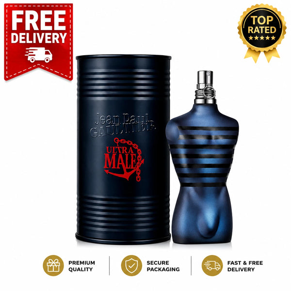 Jean Paul Gaultier Ultra Male Eau de Toilette Intense Spray 125ml / 4.2 oz for Men