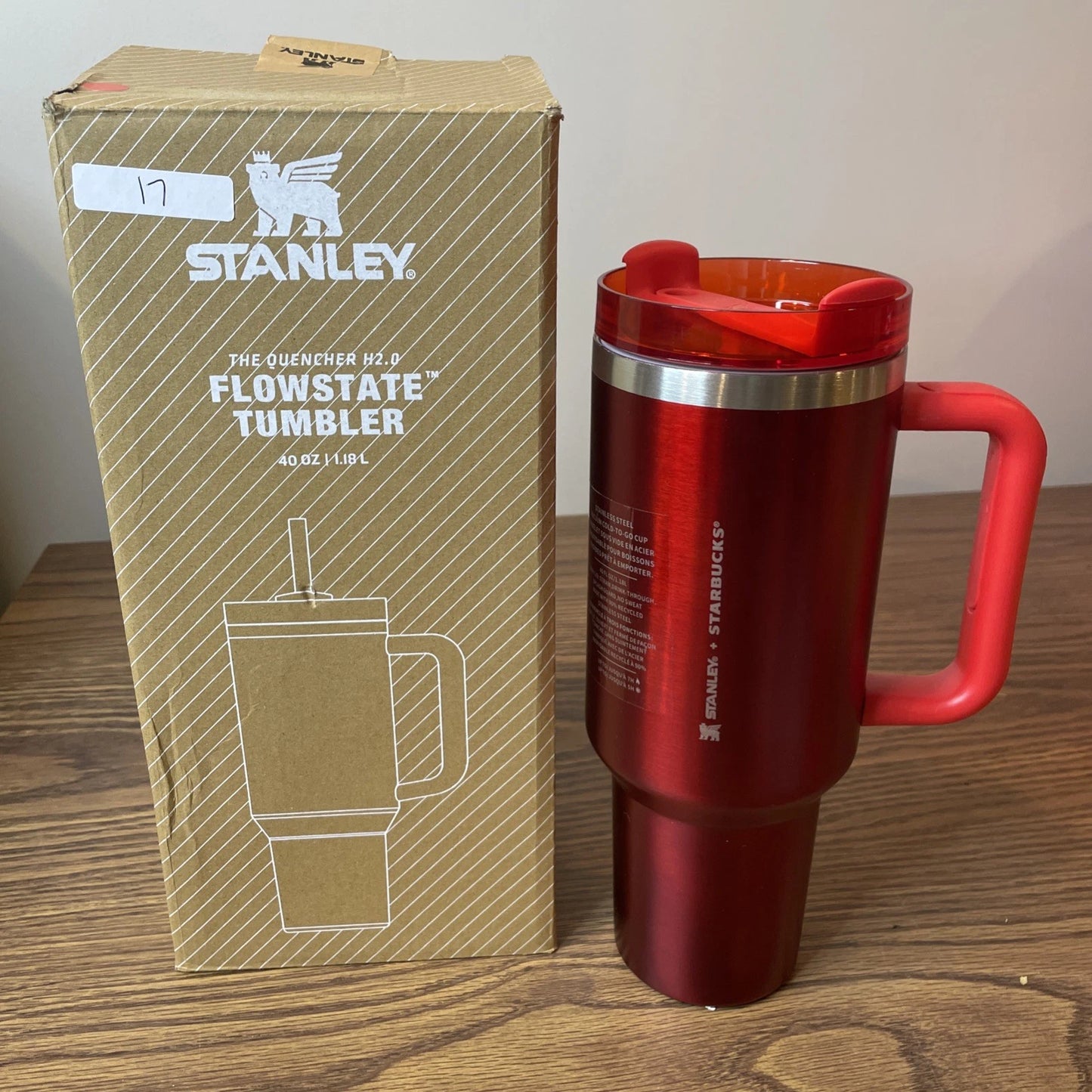 Starbucks x Stanley 40oz Red Tumbler Cup 2023 Holiday Limited Edition | Vacuum Insulated Stainless Steel