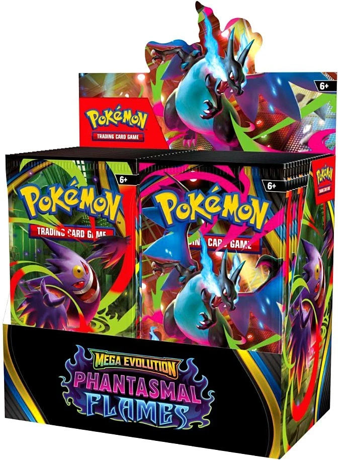 Pokémon TCG Mega Evolution: Phantasmal Flames Booster Box – 36 Booster Packs – Factory Sealed