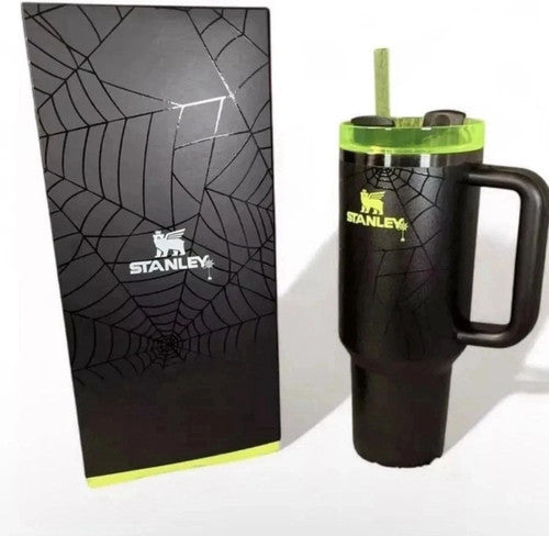 Stanley Halloween Web Glow H2.0 Quencher Tumbler 40 oz Limited Edition | Glow in the Dark |